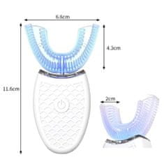 Popron.cz Automatický zubní kartáček Smart whitening - modrý