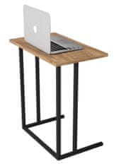 VerDesign SORIA kovový stolík na notebook, borovica 