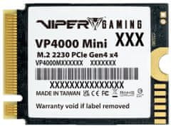 Patriot VIPER VP4000 Mini 1TB SSD / Interný / M.2 PCIe Gen4 x4 NVMe / 2230 /