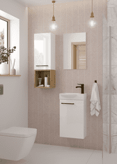 Deftrans Kúpeľňová skrinka s umývadlom 40 biela závesná Malá