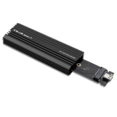 Qoltec Skriňa NV2270 | NVMe | USB-C | 2TB pre M.2 SSD | SATA | NVMe | USB-C | 2TB