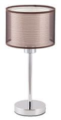 Rabalux ANASTASIA lampička max. 1x60W | E27 - hnedá, chróm
