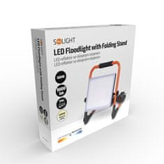 Solight LED prenosný reflektor 100W/230V/4000K/9000Lm/IP65, sklopný stojan