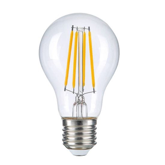 Solight LED Filament žiarovka číra A60 3,8 W/230V/E27/2700K/806Lm/360°