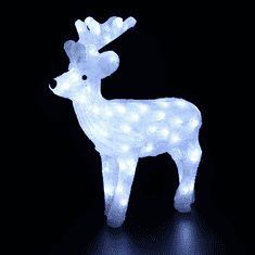ACA Lightning LED vianočný sob, 49 cm, vonkajšie aj vnútorné, studená biela