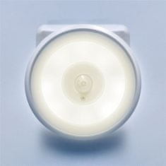 Solight Bezdrôtový zvonček s nočným svetielkom, senzor pohybu, do zásuvky, 250m, biely, learning code