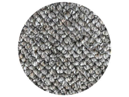 Vopi AKCIA: 120x120 (priemer) kruh cm Kruhový koberec Wellington sivý