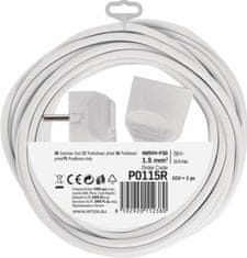 EMOS Prodlužovací kabel – spojka, 5m, bílý
