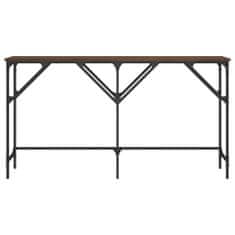 Vidaxl Konzolový stolík hnedý dub 140x29x75 cm kompozitné drevo