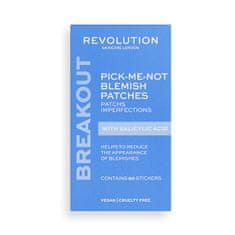 Revolution Skincare Čistiace pleťové náplasti Pick-Me-Not Blemish Patches (Contains Stickers) 60 ks