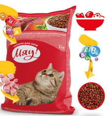 My Love MIAU pre mačky s mäsom, ryžou a zeleninou 11 kg