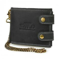 Always Wild Always Wild Z48 Pánska kožená peňaženka RFID čierna