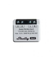 Shelly Shelly PM Mini Gen3 - modul na meranie spotreby do 16A (WiFi, Bluetooth)