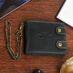 Always Wild Always Wild Z48 Pánska kožená peňaženka RFID čierna