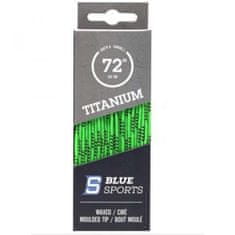 Blue Sports Hokejové šnúrky Blue Sports Titanium voskované Farba: čierna, Dĺžka: 274 cm / 108"
