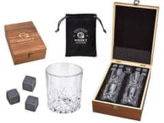 G. Wurm Veľký whisky set v luxusnej drevenej krabičke