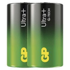 GP Alkalická batéria GP Ultra Plus LR20 (D), 2 ks
