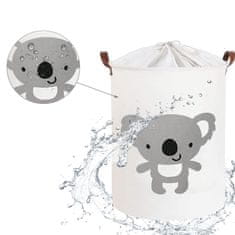 Tulimi Kôš na hračky, uzatvárateľný, bavlna - Koala- biely, 43 L