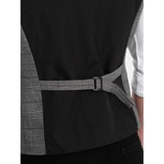 OMBRE Pánska vesta s klopami V2 OM-BLZV-0123 grafitová MDN124336 M