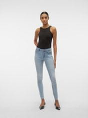 Vero Moda Dámske džínsy VMFLASH Skinny Fit 10300174 Light Blue Denim (Veľkosť XXL/34)