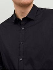 Jack&Jones Plus Pánska košeľa JPRBLACARDIFF Loose Fit 12235157 Black (Veľkosť 4XL)
