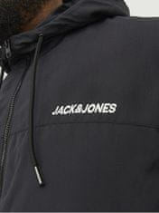 Jack&Jones Plus Pánska bunda JJERUSH 12243517 Black (Veľkosť 4XL)
