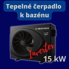 Microwell Tepelné čerpadlo bazénové inverterové, black edition 9kW