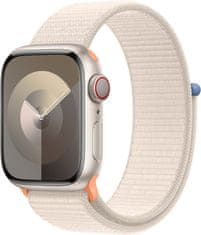 Apple Watch saries9, Cellular, 41mm, Starlight, Starlight Sport Loop