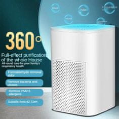 Smart Plus Čističky vzduchu pre domácnosť s UV svetlom Prenosný domáci mini čistič vzduchu Hepa filter