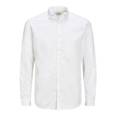 Jack&Jones Plus Pánska košeľa JPRBLACARDIFF Loose Fit 12235157 White (Veľkosť 5XL)