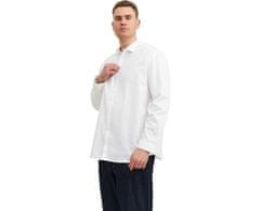 Jack&Jones Plus Pánska košeľa JPRBLACARDIFF Loose Fit 12235157 White (Veľkosť 4XL)