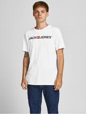 Jack&Jones 3 PACK - pánske tričko JJECORP Slim Fit 12191330 Black/White/Navy (Veľkosť M)