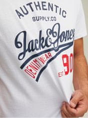 Jack&Jones 3 PACK - pánske tričko JJETHAN Regular Fit 12221269 Black/White/Navy (Veľkosť XL)