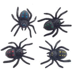 Halloween pavúky s prísavkou, 4 ks