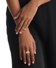 Calvin Klein Slušivý tricolor prsteň 3 v 1 Soft Squares 35000458 (Obvod 58 mm)