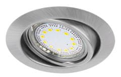 Rabalux LED zápustné bodové svietidlo Lite 3x3W | 240lm | 3000K - set 3 ks, saténový chróm