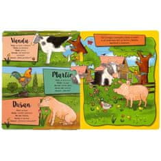 Svojtka Kamaráti zvieratká kniha s puzzle Priatelia z farmy