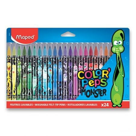 Maped MAPED Color’Peps Monster- Detské fixky 24 ks