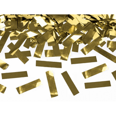 PartyDeco Konfety v tube – zlaté, 60cm