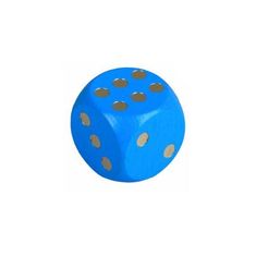 Teddies Drevené hracie kocky, 1ks, 16 mm