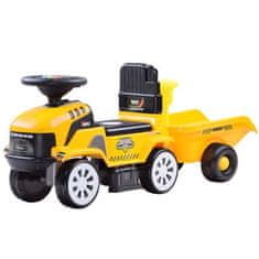 JOKOMISIADA Veľký traktor s prívesom, žltý