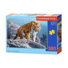 Castorland Puzzle Tiger na skale, 180 dielikov