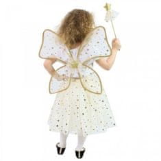 Rappa Detský kostým Víla s paličkou a krídlami