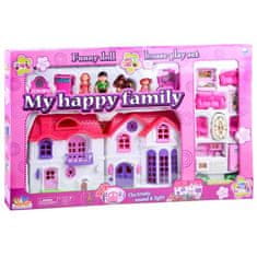 JOKOMISIADA Skladací rodinný domček pre bábiky + nábytok