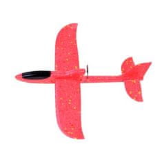 JOKOMISIADA Polystyrénový model lietadla, 3 farby Červená
