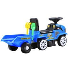 JOKOMISIADA Veľký traktor s prívesom, modrý