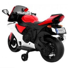 RAMIZ Elektrická motorka R1 Superbike + pomocné kolieska, 3 farby