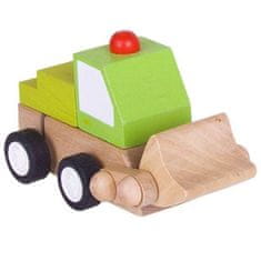 Bigjigs Toys Toys Drevená autíčka naťahovacie - 3 druhy