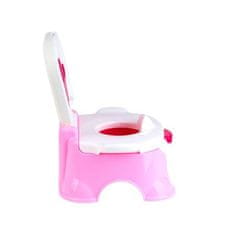 JOKOMISIADA TRÓN - hrací nočník 3v1, podložka na WC + stolička, 6m+ ružový