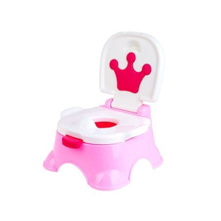 JOKOMISIADA TRÓN - hrací nočník 3v1, podložka na WC + stolička, 6m+ ružový